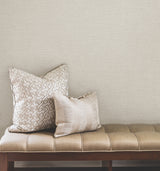 Terrene Dove by York Wallcoverings Faux Linen Texture Non Woven Vinyl Wallpaper, Scrubbable and Strippable, 54 in Wide x 3 ft Long - UW1017