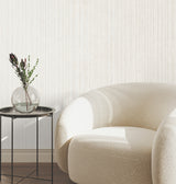 Precious Metal Pearl by York Wallcoverings Corrugated Texture Pattern Non Woven Vinyl Unpasted Strippable Residential Wallpaper - UW1023N