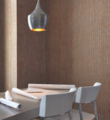 Precious Metal Corrugated Copper by York Wallcoverings Metallic Textured Stripe Non Woven Vinyl Wallpaper, 54 in x 3 ft, Scrubbable - UW1026