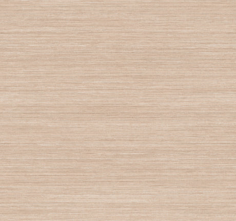Mystic Wheat Faux Grasscloth Wallpaper by York Wallcoverings UW1030N - close-up of warm wheat-toned non woven vinyl with horizontal grasscloth texture