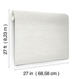 Mystic Off-White Faux Grasscloth Non Woven Vinyl Texture Pattern Traditional Wallpaper by York Wallcoverings - UW1033N