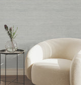 Mystic Sea Green by York Wallcoverings Faux Grasscloth Texture Pattern Unpasted Non Woven Vinyl Residential Wallpaper - UW1035N
