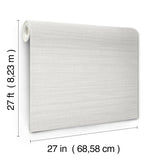Down To Earth Dove York Wallcoverings Striated Crosshatch Stripe Scrubbable Strippable Non Woven Vinyl Wallpaper 27 in x 27 ft - UW1038N