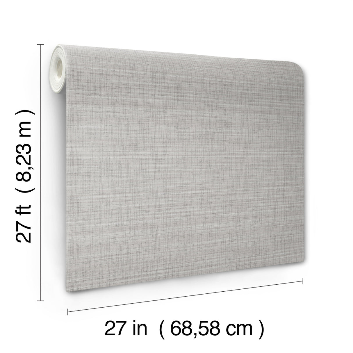 Down To Earth Light Grey by York Wallcoverings Striated Non Woven Vinyl Wallpaper - Atmosphere Digest High Performance UW1039N