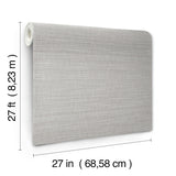 Down To Earth Light Grey by York Wallcoverings Striated Non Woven Vinyl Wallpaper - Atmosphere Digest High Performance UW1039N