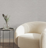 Down To Earth Light Grey by York Wallcoverings Striated Non Woven Vinyl Wallpaper from the Atmosphere Digest High Performance Collection - UW1039