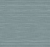 Down To Earth Aquamarine Striated Non Woven Vinyl Wallpaper by York Wallcoverings UW1040N - close-up swatch showing pale aqua and robin's egg striated stripe texture with subtle crosshatching