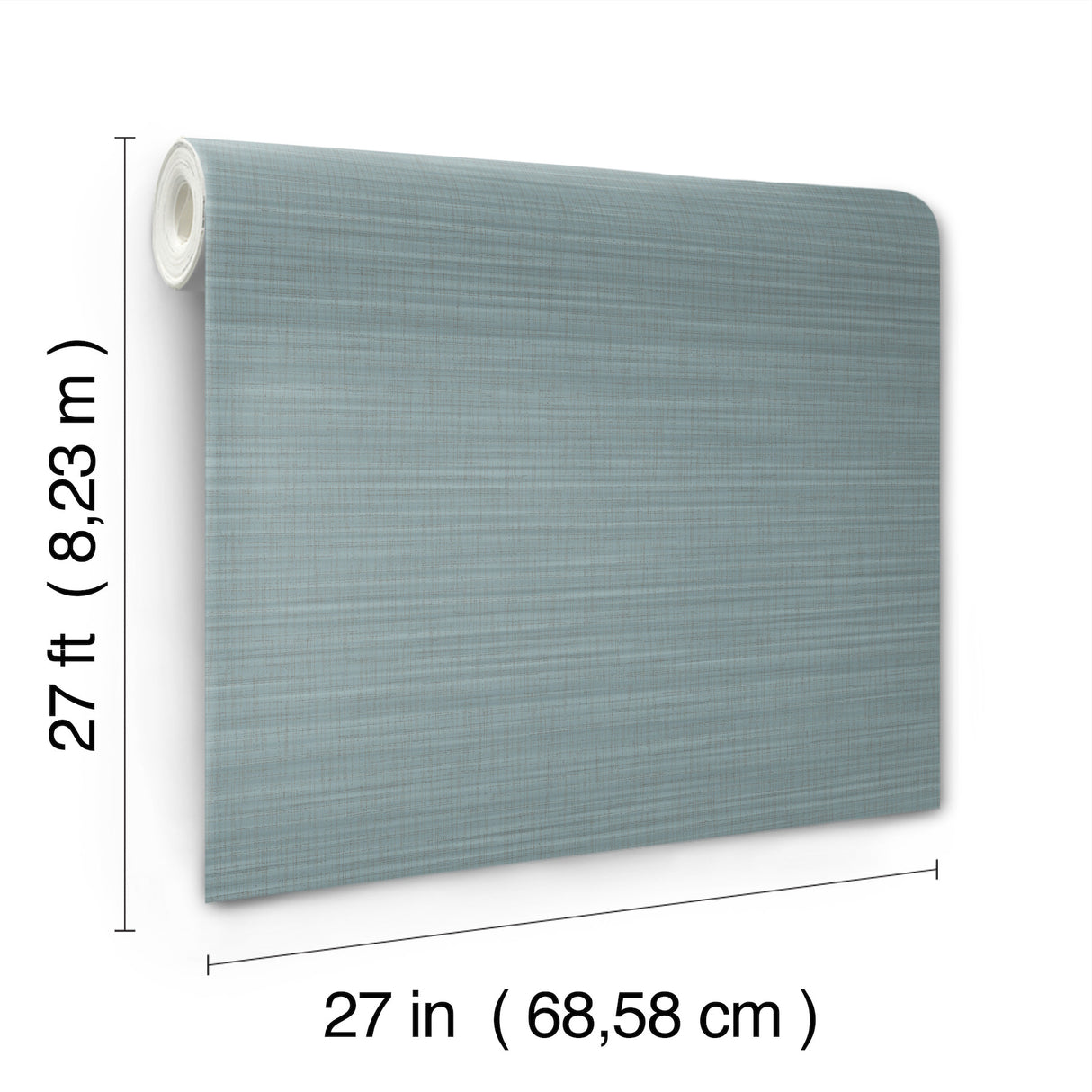 Down To Earth Aquamarine Striated Non Woven Vinyl Wallpaper by York Wallcoverings - Atmosphere Digest High Performance Collection - UW1040N