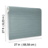 Down To Earth Aquamarine Striated Non Woven Vinyl Wallpaper by York Wallcoverings - Atmosphere Digest High Performance Collection - UW1040N