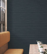 Down To Earth Indigo Striated Wallpaper by York Wallcoverings - UW1041N