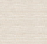 Down To Earth Cream Striated Crosshatch Stripe Non Woven Vinyl Wallpaper by York Wallcoverings - UW1042