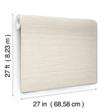 Down To Earth Cream Striated Stripe Non Woven Vinyl Wallpaper by York Wallcoverings Traditional Unpasted Scrubbable 27 in x 27 ft Roll - UW1042N