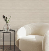 Down To Earth Beige by York Wallcoverings Striated Non Woven Vinyl Wallpaper 54-in Wide x 3-ft Long Scrubbable Strippable Unpasted - UW1043