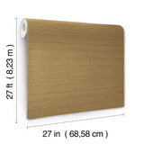 Down To Earth Brass by York Wallcoverings Traditional Striated Stripe Unpasted Scrubbable Non Woven Vinyl Wallpaper - UW1045N