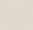 Silk Spun Ivory Tactile Stripe Wallpaper by York Wallcoverings - close-up of soft ivory osnaburg vinyl with delicate cascading vertical stripe texture