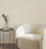 Silk Spun Khaki Tactile Stripe Wallpaper by York Wallcoverings Unpasted Fabric-Backed Vinyl High Performance Sidewall - UW1051