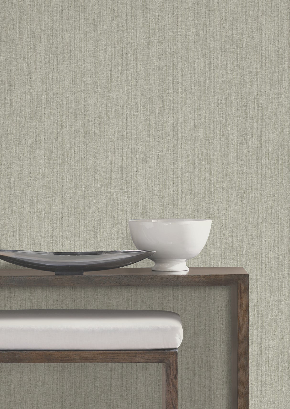 Silk Spun Sage by York Wallcoverings Tactile Stripe High Performance Scrubbable Strippable Fabric Backed Vinyl Wallpaper - UW1056