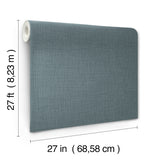 Crossover Blue Crosshatch Texture Wallpaper by York Wallcoverings Atmosphere Digest High Performance Scrubbable Strippable - UW1064N