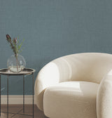 Crossover Blue Crosshatch Texture Wallpaper by York Wallcoverings Atmosphere Digest High Performance Scrubbable Strippable - UW1064N