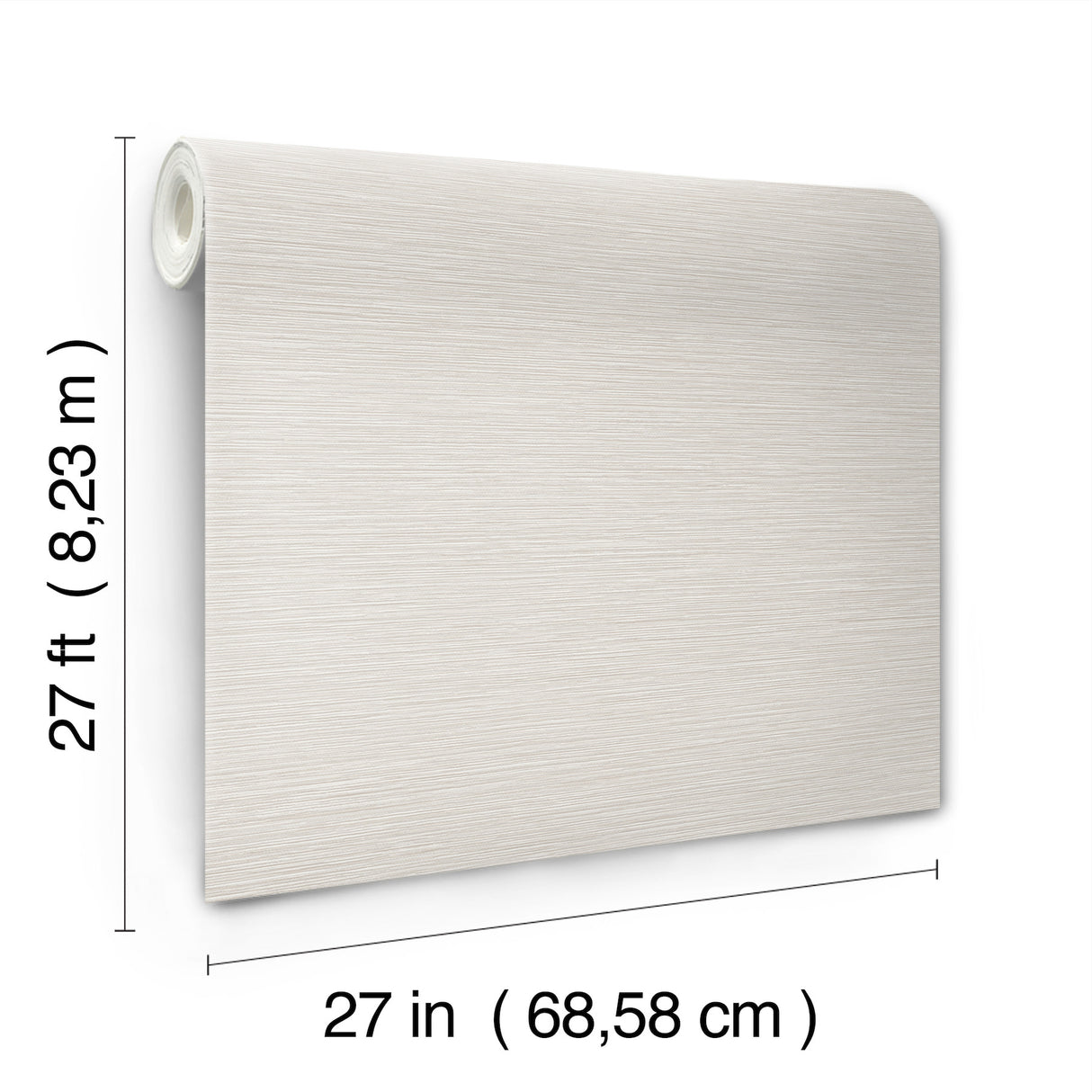 Oasis Light Grey Faux Grasscloth by York Wallcoverings Traditional Textured Non Woven Vinyl Wallpaper 27 In x 27 Ft - UW1068N