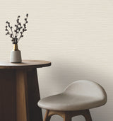 Oasis Dove Faux Grasscloth Textured Non-Woven Unpasted Vinyl Sidewall Wallpaper by York Wallcoverings - UW1073