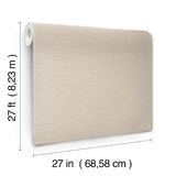 Oasis Neutral by York Wallcoverings Faux Grasscloth Textured Non Woven Vinyl Traditional Scrubbable Strippable Paste the Wall Wallpaper - UW1074N