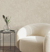 Artisan Stone Beige by York Wallcoverings Scrubbable Metallic Raised Ink Textured Fabric-Backed Vinyl Wallpaper - UW1080
