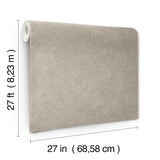 Artisan Stone Taupe by York Wallcoverings Metallic Raised Ink Scrubbable Strippable Fabric-Backed Unpasted Texture Wallpaper UW1081N