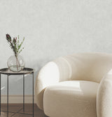 Artisan Stone Pewter Metallic Raised Ink Textured Fabric-Backed Osnaburg Vinyl High Performance Wallpaper by York Wallcoverings - UW1084
