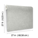 Artisan Stone Sterling Texture Wallpaper by York Wallcoverings - Metallic Raised Ink Fabric Backed Vinyl - UW1085N