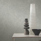 Artisan Stone Sterling Texture Wallpaper by York Wallcoverings - Metallic Raised Ink Fabric Backed Vinyl - UW1085N