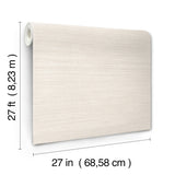Silk Essence Cream by York Wallcoverings Elegant Faux Silk Fabric Non Woven Vinyl Unpasted Scrubbable Wallpaper - UW1100N
