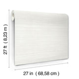 Silk Essence Dove by York Wallcoverings High Performance Non-Woven Faux Fabric Stripe Unpasted Wallpaper Roll - UW1104N