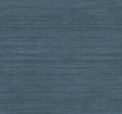 Silk Essence Indigo Faux Fabric Wallpaper by York Wallcoverings - UW1107