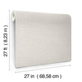 Open Air Light Grey Crosshatch by York Wallcoverings Texture Pattern Sidewall Wallpaper - UW1111N