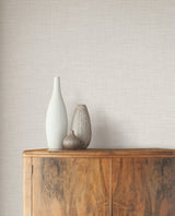 Open Air Light Grey Crosshatch Texture Wallpaper by York Wallcoverings Scrubbable Strippable Non Woven Vinyl 54in Wide - UW1111