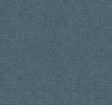 Heathered Linen Indigo Faux Fabric Wallpaper by York Wallcoverings UW1127 - close-up texture swatch