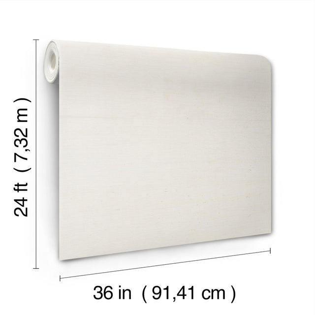 Maguey Sisal White Grasscloth Wallpaper with Traditional Style - York VG0000NW