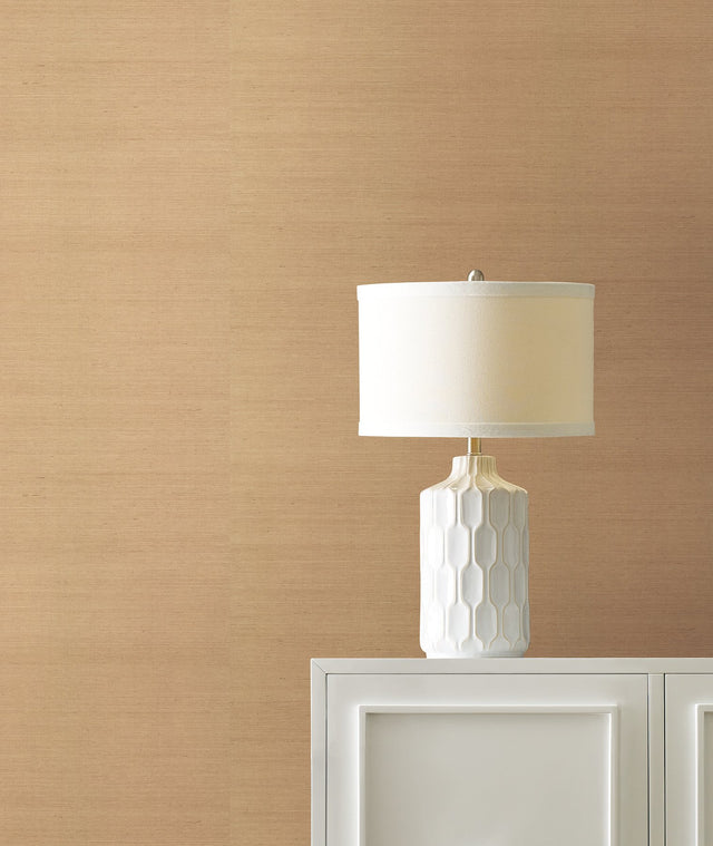 Maguey Sisal Dove Grasscloth Wallpaper with Traditional Style - York VG4402NW