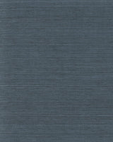 Plain Indigo Grass Grasscloth Wallpaper with Traditional Sisal Texture - York VG4405MH