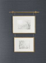 Plain Indigo Grass Grasscloth Wallpaper with Traditional Sisal Texture - York VG4405MH