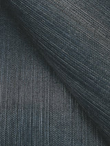 Maguey Sisal Navy Grasscloth Wallpaper with Traditional Natural Texture - York VG4405NW