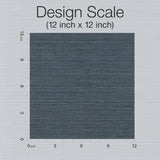 Plain Grass Sisal Grasscloth Navy Wallpaper with Solid Woven Texture - York VG4405