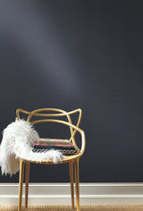 Plain Grass Sisal Grasscloth Navy Wallpaper with Solid Woven Texture - York VG4405