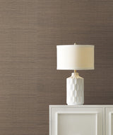 Maguey Sisal Pale Grey Grasscloth Wallpaper - York VG4406NWFD
