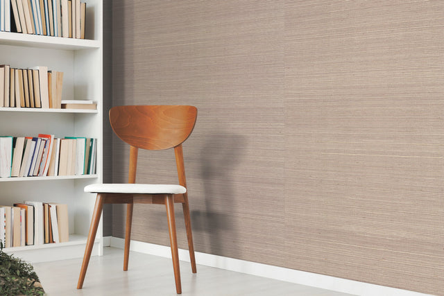 Plain Sisal Grasscloth White Wallpaper with Textured Natural Weave - York VG4406