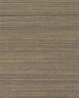 Multi Grass Brown Grasscloth Wallpaper with Natural Woven Texture - York VG4408