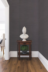 Multi Grass Blue Grasscloth Wallpaper with Woven Textured Motif - York VG4409