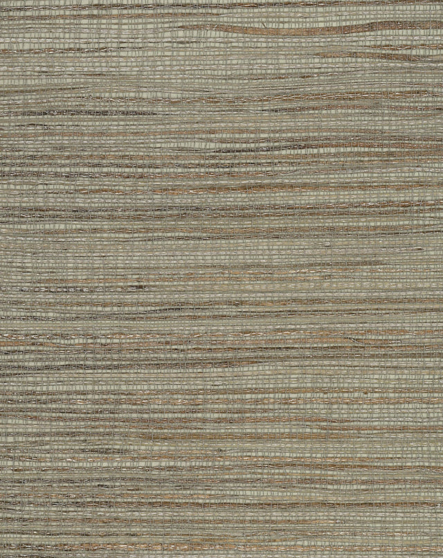 Inked Grass Green Grasscloth Wallpaper, Weaves Style - York VG4414