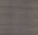 Sisal Grasscloth Silver Metallic Wallpaper in Charcoal with Metallic Grasscloth Texture - York VG4418